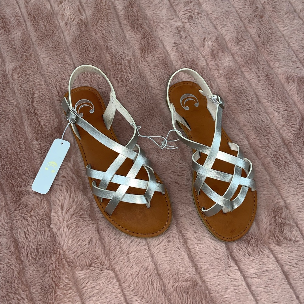Silver sandals